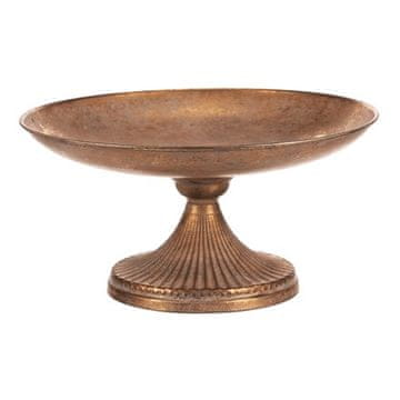 Autronic Kovinska posoda Metal bowl - on stand, 22 cm, arrangement, gold (FUP555)