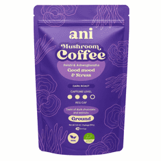 ani Mushroom Coffee Good Mood & Balance – mleta kava z reishi in ašvagando, 200 g