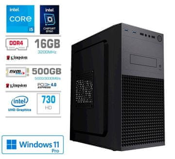 PCX Računalnik Exam i5 14400F/16GB/500GB/W11P