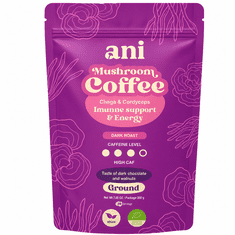 ani Mushroom Coffee Imunost in energija – mleta kava s čago in kordicepsom, 200 g