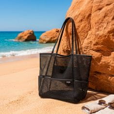 Nega Cosmetics Mrežasta torba za plažo z žepi, BeachBag