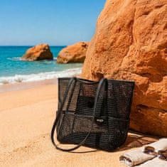 Nega Cosmetics Mrežasta torba za plažo z žepi, BeachBag