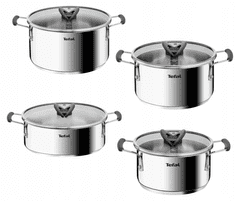 Tefal Opti Space 8-delni set posode, Thermo Fusion (G7378S55)