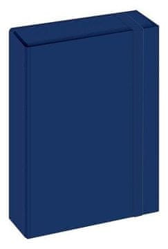 shumee Mapa A4 TO Box z elastiko, temno modra