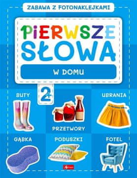 shumee Prve besede. Igranje s foto nalepkami. Doma.