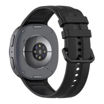 Tech-protect Silicone Evo pašček za Samsung Galaxy Watch 8 / 9 / Classic (40 / 44 / 46mm), black