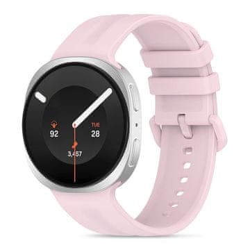 Tech-protect Silicone Evo pašček za Samsung Galaxy Watch 8 / 9 / Classic (40 / 44 / 46mm), powder pink