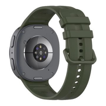 Tech-protect Silicone Evo pašček za Samsung Galaxy Watch 8 / 9 / Classic (40 / 44 / 46mm), military green