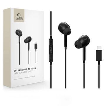 Tech-protect Core G3 slušalke za v uho USB-C, črne