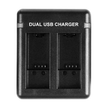 PULUZ PU919B dvojni polnilec baterij za GoPro Hero 9/10/11 / USB-C
