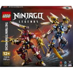 LEGO 71870 NINJAGO Dvojna titanska robotska oklepa