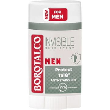 Borotalco Dezodorant Rigid Men Invisible Dry (Deo Stick) 40 ml