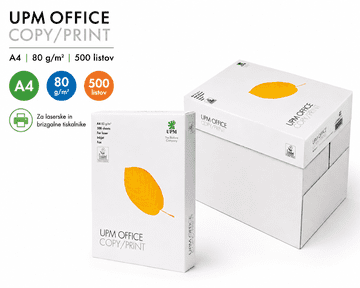 TiskajPoceni UPM Office Copy/Print papir A4 80 g/m² – 500 listov za laserske in brizgalne tiskalnike