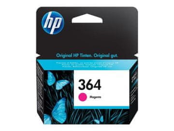 HP 364 originalna črnilna kartuša, magenta, standardne kapacitete 3 ml, za približno 300 strani, 1 kos, z Vivera črnilom