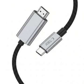Tech-protect Ultraboost kabel USB-C / HDMI 2.1 8K 2m, siv
