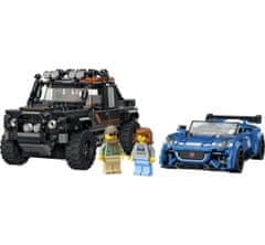 LEGO 77264 Speed Champions Jaguar Project 7 in Land Rover Defender
