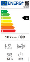 Electrolux EW6D88CBE sušilni stroj, 8 kg (916900676)