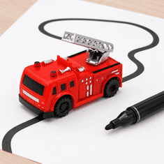 JOJOY® Interaktivni avtomobilček za sledenje narisani črti z LED senzorjem | DRAWCAR Rdeča