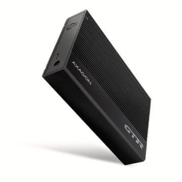 slomart Axagon EE35-GTR zunanja enota za 3.5" SATA HDD, USB-C 3.2 Gen 1, črna