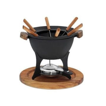 Kela Komplet za fondue KL 16644 COUNTRY 11-piece cast iron / wood