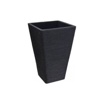 ProGarden Lonec za rože (KO-Y54192750) rebrasta antracitna
