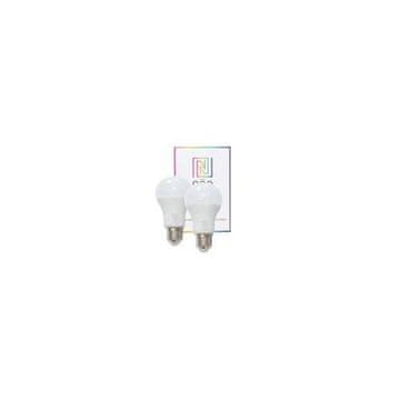 Immax LED žarnica LED bulb Neo E27 8.5W RGB 2pcs LED bulb, E27, 230V, A60, 8.5W, warm white + RGB, dimmable, 806lm, Zigbee Dim, 2pcs 07004B