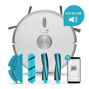 Concept Robotski sesalnik z mopom VR3125 2 v 1 PERFECT CLEAN Laser