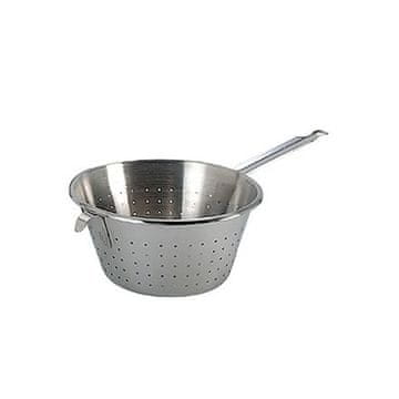 de Buyer Cedilo 3232.28, stainless steel, deformation-resistant, ergonomic curved handle, hook, 13 x 54 x 29.5 cm, diameter: 28 cm/18 cm