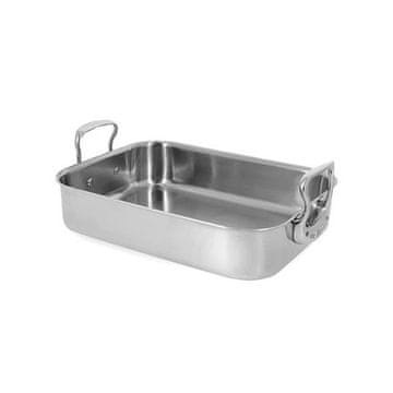 de Buyer Ponev 3727.35, AFFINITY, rectangular, curved edges, rounded corners, non-deformable, overall dimensions 41 x 27.5 x 12.35 cm