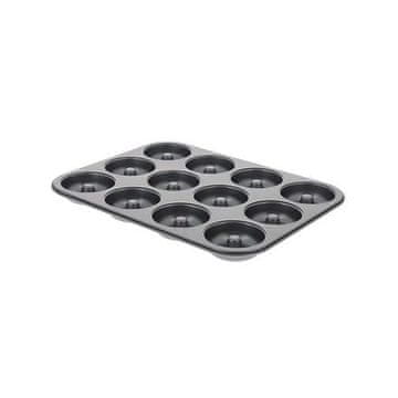 de Buyer Pekač 4712.12, for mini savarins or donuts, 12 pcs, non-stick surface, 34.3 x 26.2 x 2.2 cm, dimensions 12 x 7 cm