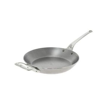 de Buyer Jeklena ponev 5680.32, Mineral B PRO, jeklo, ročaj in ročaj iz nerjavečega jekla, 32 cm