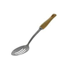 de Buyer Žlica z luknjami 2701.00, B BOIS, stainless steel and beech wood, robust