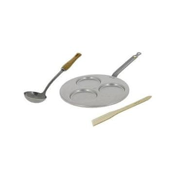 de Buyer Komplet za pozni zajtrk 5612.01, BRUNCHTIME box: TRIBLINIS, pancake maker, ladle and spatula