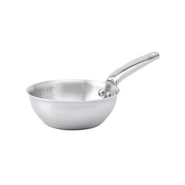 de Buyer Ponev 3603.16 ALCHIMY, stainless steel, rounded higher side edge, waterproof riveted handle, diameter 16 cm, volume scale,