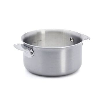 de Buyer Lonec iz nerjavečega jekla 3661.16 ALCHIMY LOQY stainless steel, diameter 16 cm, volume 1.3 l, volume scale, stackable, without handles, must be purchased separately