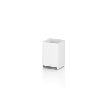 Kela Skodelica KL-23692 Cube polyresin white