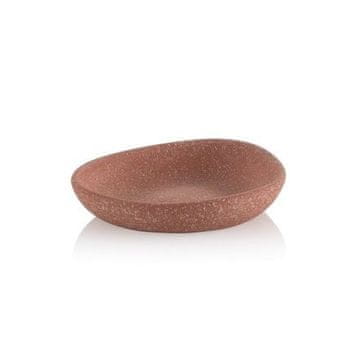 Kela Posodica za milo KL-23750 Cementna ploščica terra 12,0 x 11,0 x 2,5 cm
