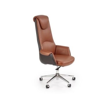Halmar Pisarniški stol CALVANO dark brown / light brown
