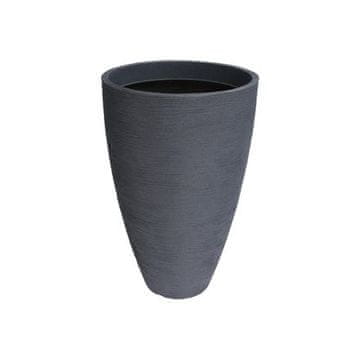 ProGarden Lonec za rože KO-Y54192370 rebrasta 45 x 69 cm siva