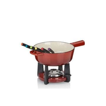 Kela Komplet za sirov fondue KL-16621 cast iron CALIDO 1.8 l red
