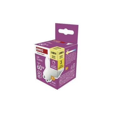 Emos LED žarnica ZQ8E42S Classic MR16 / GU10 / 7 W (60 W) / 800 lm / toplo bela / brezstopenjsko zatemnljiva