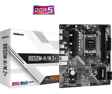 slomart ASRock B650M-H/M.2+ matična plošča AM5 mATX