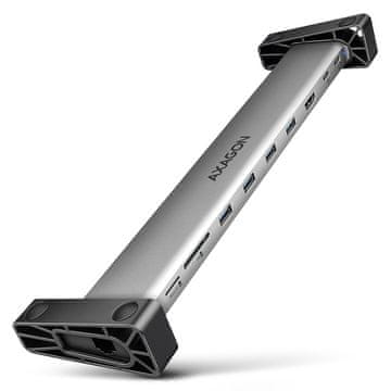 slomart AXAGON HMC-10HLS USB hub 9v1, 5Gbps, 4x USB-A, HDMI 4K/60Hz, GLAN, SD/microSD, PD 100W