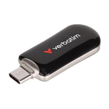 slomart Verbatim 30225 BK USB ključek 128GB USB-C, črna