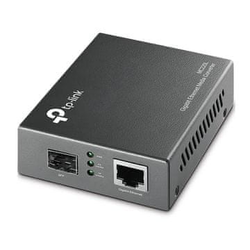 slomart TP-Link MC220L omrežni pretvornik 1xSFP GB 1xRJ45 1000M, črn