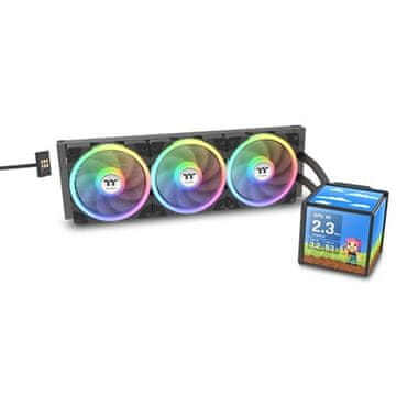 slomart Thermaltake MINECUBE 360 Ultra ARGB LCD AIO vodno hlajenje za CPU
