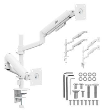 slomart Ergo Office ER-692 W nosilec za 2 monitorja 17-32 palcev, bel