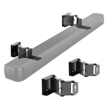 slomart Maclean MC-177 Stenski nosilec za soundbar, 10 kg, črn