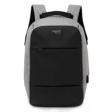 Moye TRAILBLAZER SYDNEY 15.6" BACKPACK GREY/BLACK