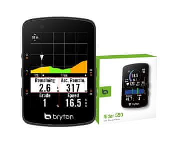 Bryton Rider 550 E kolesarski računalnik USB-C